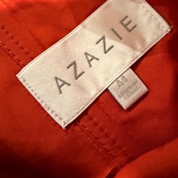 Azazie terra-cotta Lace Maxi Dress size A4 - Picture 7 of 12